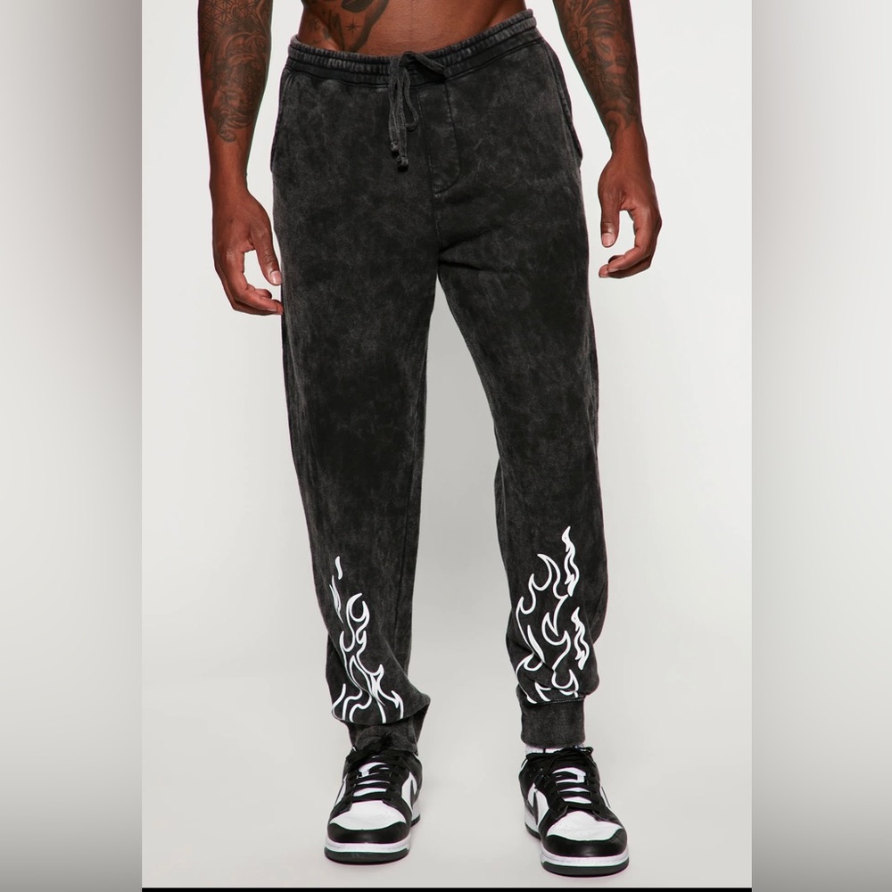 Fashion Nova Men Black Jogger